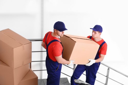Commercial moving team planning a business relocation in Boundsgreen