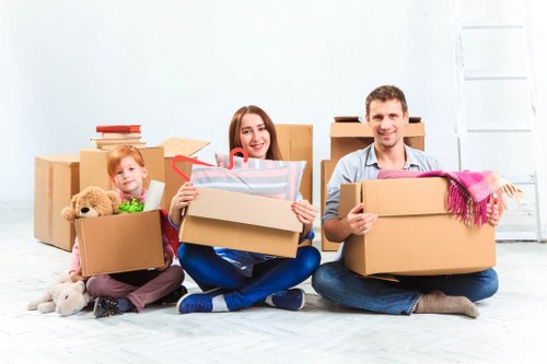 Flat removals team preparing a Boundsgreen apartment move