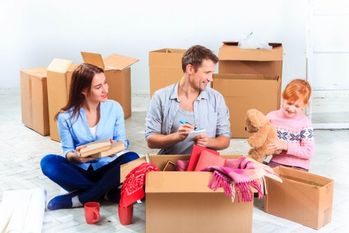 Office removal team planning a business move in Boundsgreen