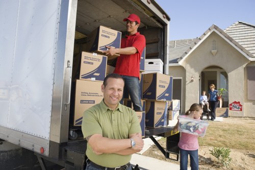Removal team preparing a home move in Boundsgreen