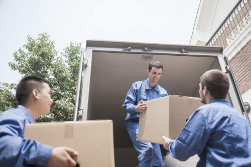 Local team collecting unwanted furniture from a flat in Boundsgreen