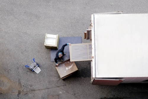 Man and van service maintaining a safe, tidy loading process