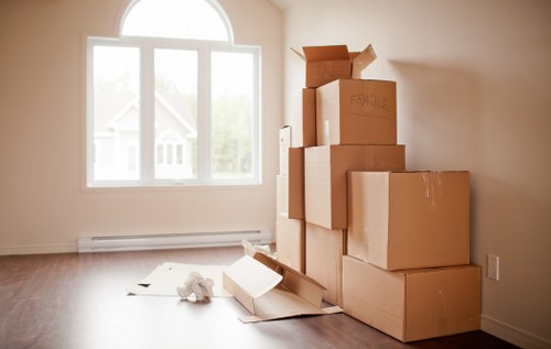 Careful house removal loading in a Boundsgreen residential property