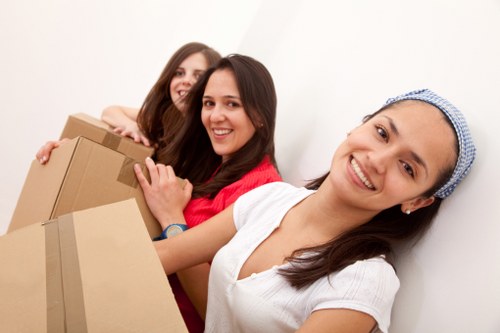Organised moving boxes for a flat or house relocation in Boundsgreen